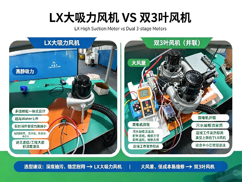 LX 风机对比双3叶风机